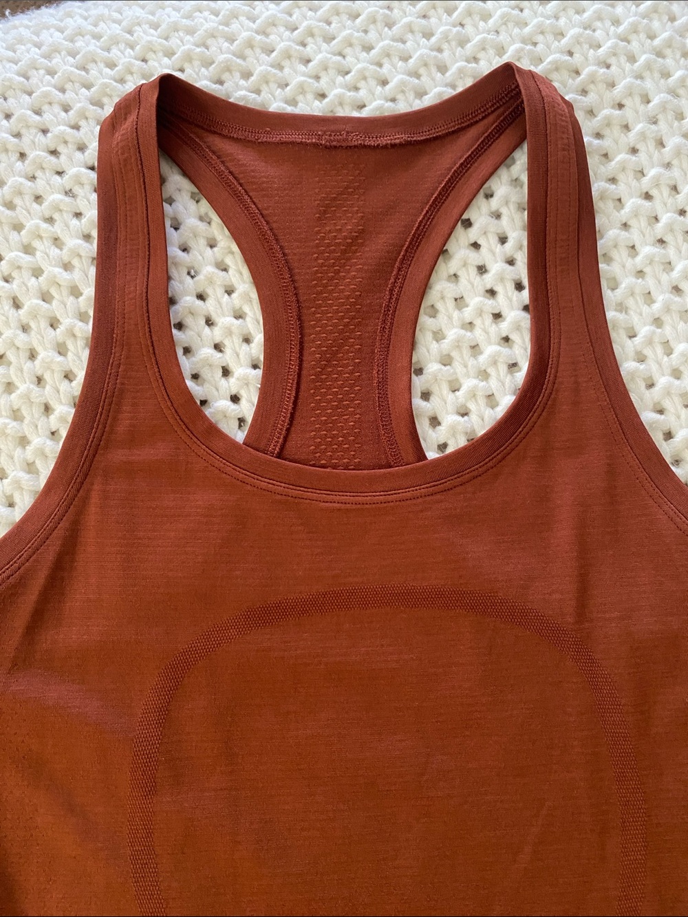 Women's Racerback Tank Top - Rust - Picture 2 of 7